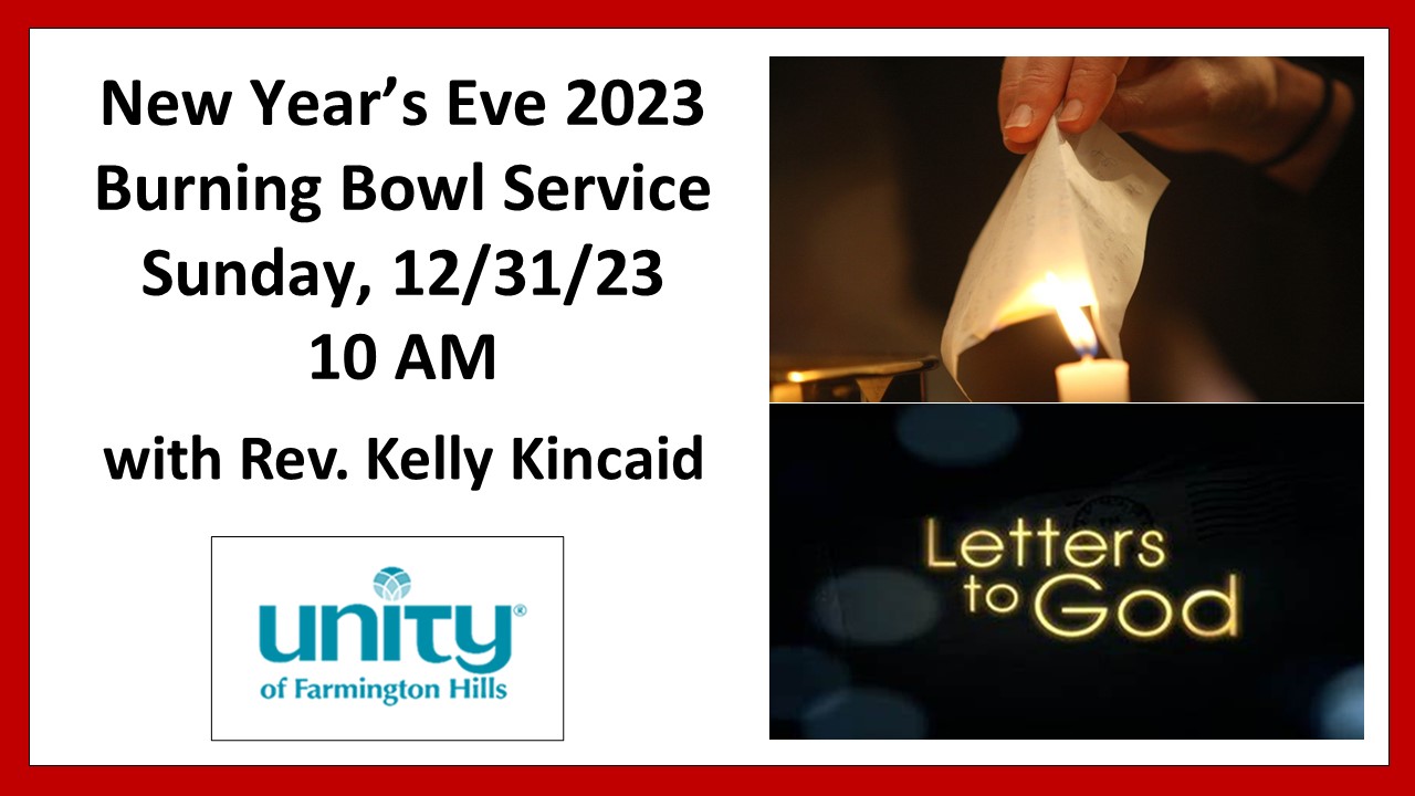 New Year’s Eve 2023 - Burning Bowl Service